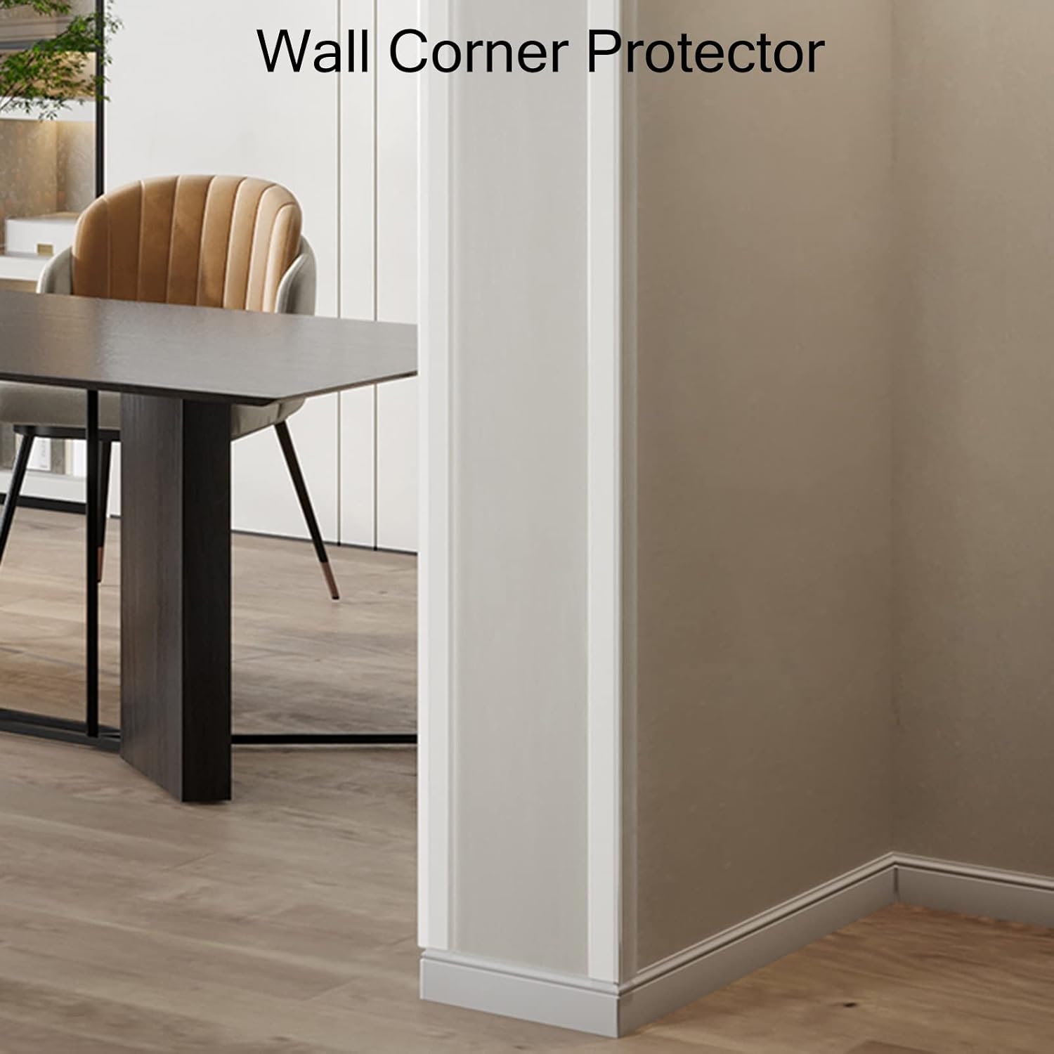 ZAQYCM 120cm Wall Edge Cover Strip Clear, Self Adhesive Corner Guard Plastic for Wall/Tile/Window/Door Frame, 90-Degree Angle Edge Trim Pet Anti-Scratch Shield (Color : W 17mm(7/10 in), Size : 5 Pcs)
