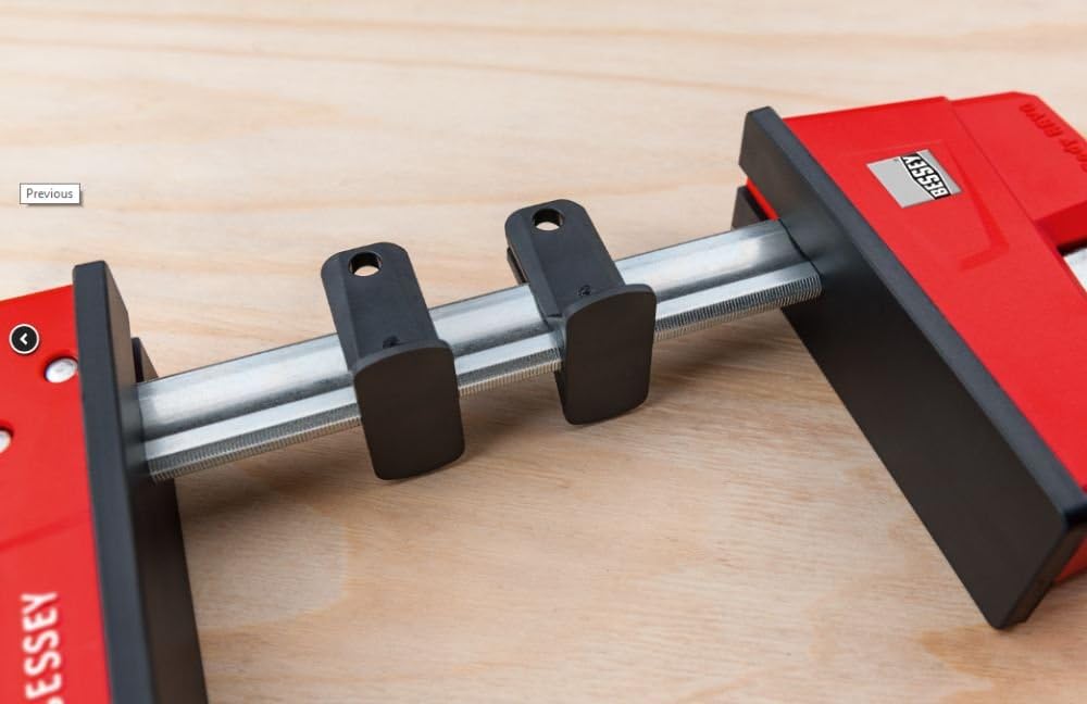 Bessey - K-BODY REVOlution 12' Parallel Clamps with Composite Plastic Handle and 3-3/4-In. Throat Depth - 2-Pack
