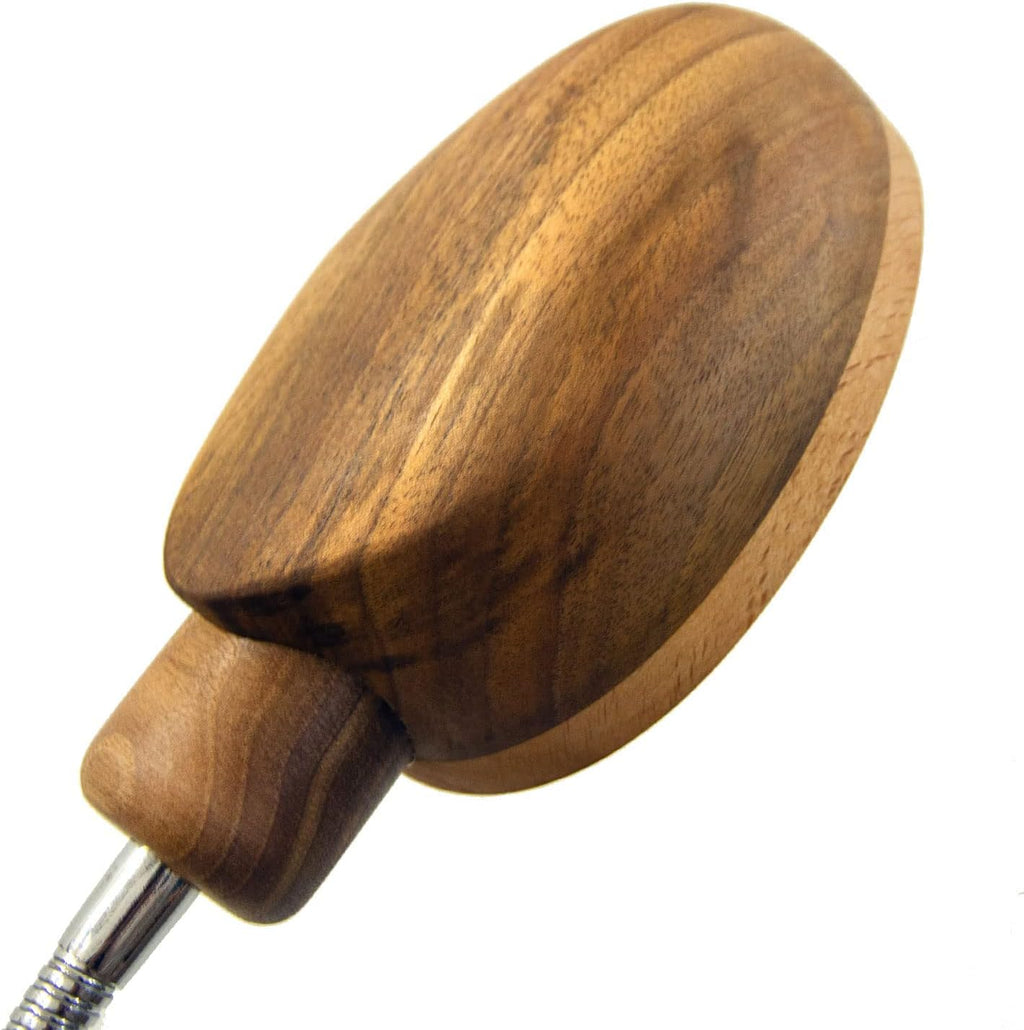 Wooden Clamp Table Lamp - Led Wood Desk Modern Lamps for Reading. Vintage Unique Bedside Clip Light for Living Room, Bedroom, Office. Mid-Century Scandinavian Design.