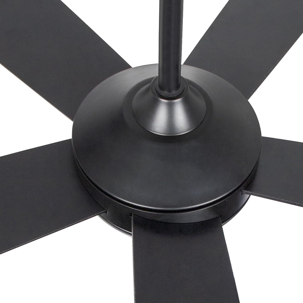 Ceiling Fans with Lights,52 inch Ceiling Fan with Remote,5 Dual Blades,3 Color Light,DC Motor,6 Speed,for Bedroom/Outdoor/Farmhouse/Patios,Wood Ceiling Fan Black