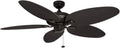 Honeywell Duval 52' Tropical Indoor Outdoor Ceiling Fan, 5 Blades, Bronze