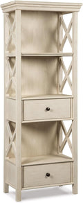 Signature Design by Ashley Bolanburg Cottage Chic Display Cabinet or Bookcase, Antique White