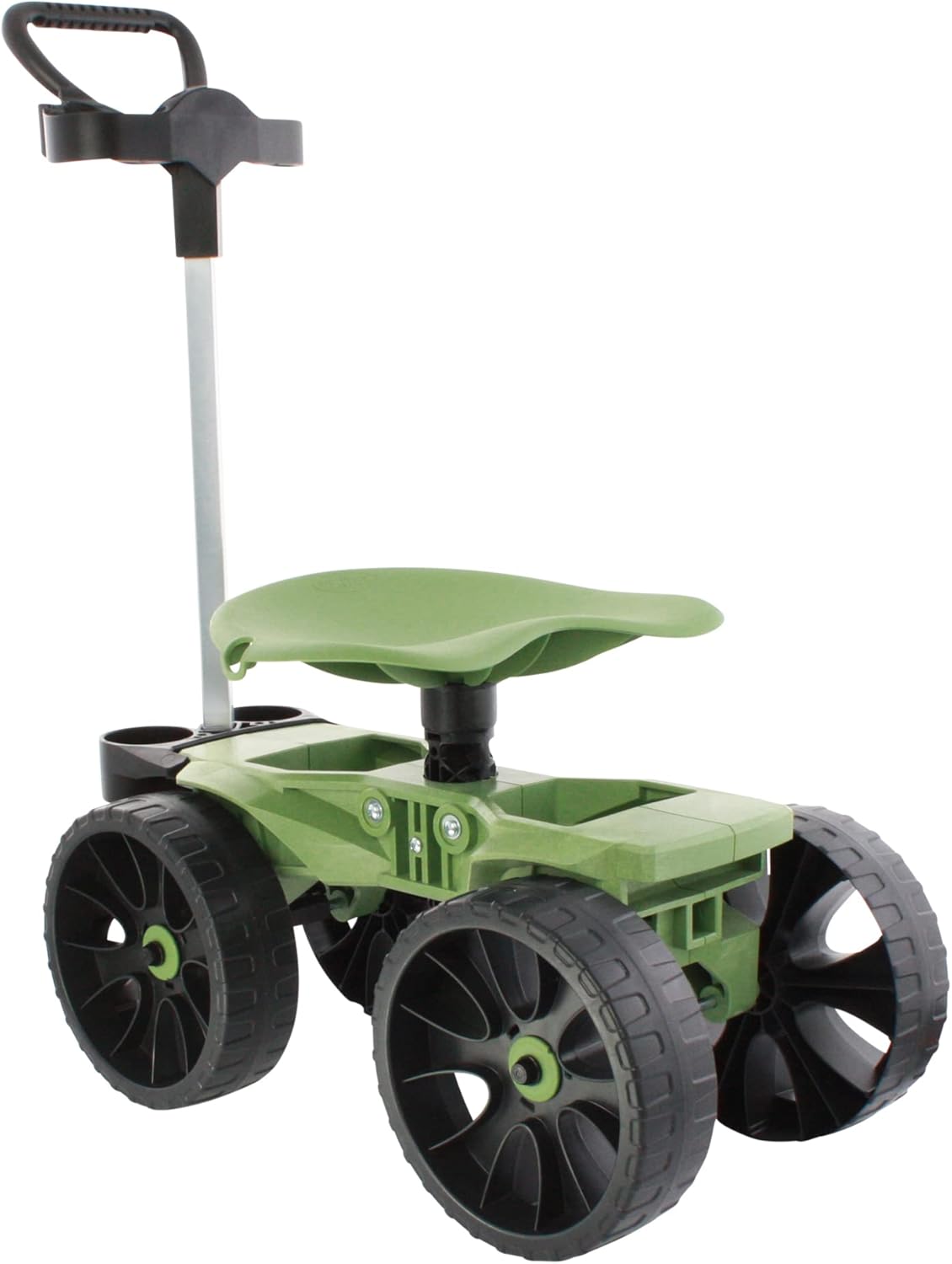 TheXceptional Wheelie with Tool Toter Handle | American Made Rolling Scoot and Tool Rack | Garden Cart with Seat | Made in USA by Vertex | Model EX540