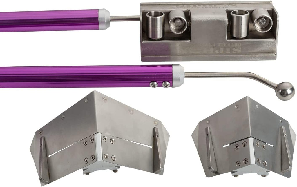 Stainless Steel Corner Finisher Set - SIPHON DRYWALL PRODUCTS ™ | Corner Finisher/glazer/Angle Head | Thick Compounds | Drywall Finishing Tools | Sheetrock Gyprock Plasterboard Wallboard