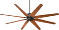 Casa Vieja 72' Predator Industrial Rustic Farmhouse Indoor Outdoor Ceiling Fan with Remote Control English Bronze Cherry Damp Rated for Patio Exterior House Home Porch Gazebo Garage with 4' Downrod