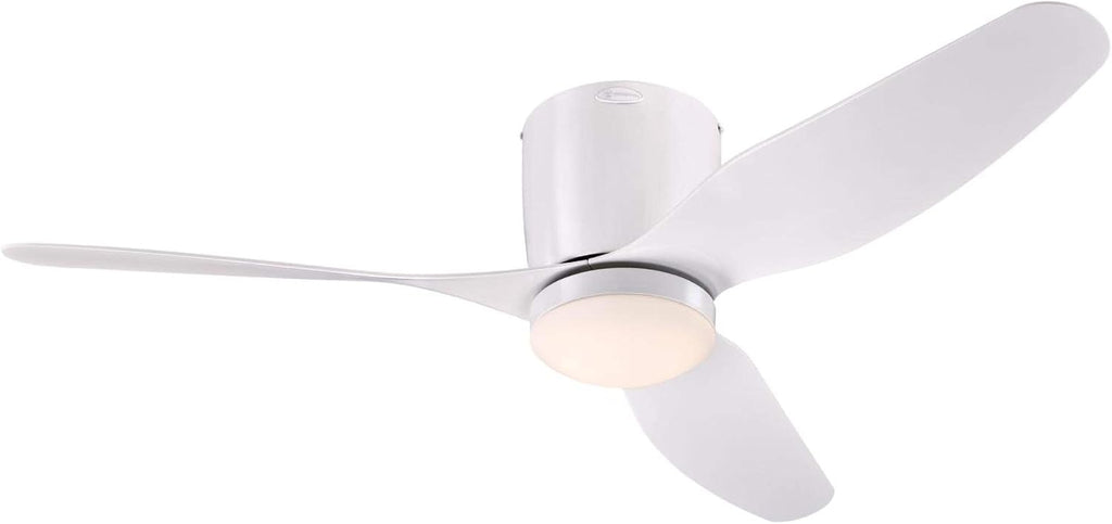 Westinghouse Lighting 7225100 Carla Ceiling Fan with Light and Remote Control, 46 Inch, White