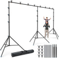 LINCO Backdrop Stand for Parties Heavy Duty Photography Video Studio Background Kit for Wedding Parties Photo Shooting (13x20 ft)