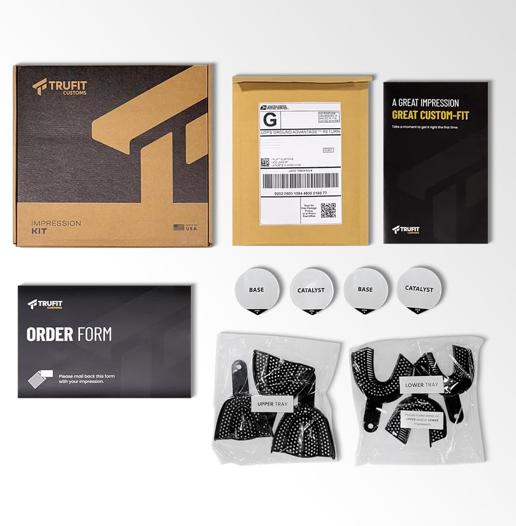 TRUFIT - Custom Sports Mouthguard, Football Mouth Guard, Custom Fit Mouth Guard, Boxing, Lacrosse, Hockey, MMA, Football, Dental Mouthpiece, Adult & Youth, Durable, BPA-Free, Slim, Comfortable Fit