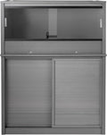 New Age Pet ECOFLEX Medium Reptile Enclosure with Matching Cabinet Stand Set in Grey