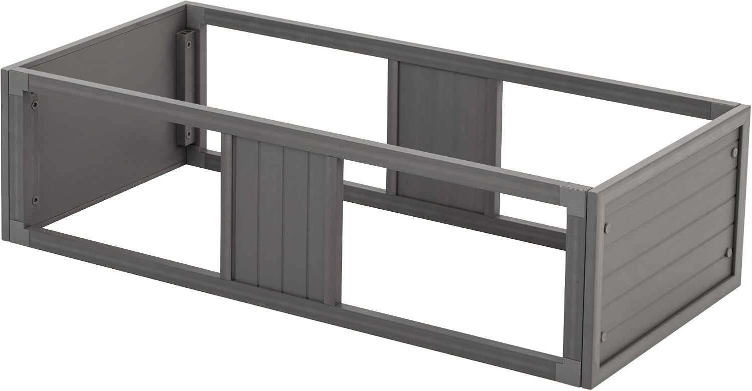 New Age Pet ECOFLEX Two Large Reptile Enclosures with Matching Stacker and Cabinet Stand Set in Grey