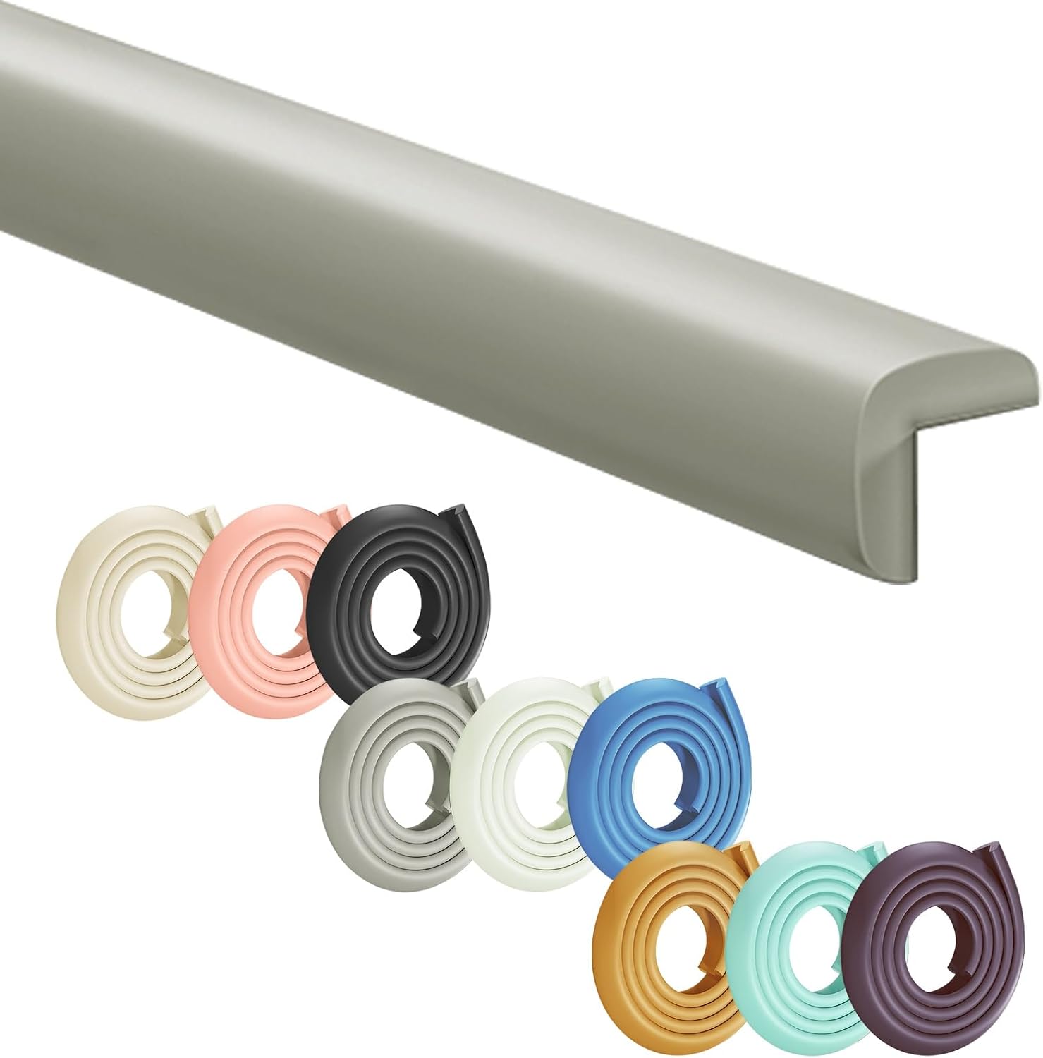 Furniture TableWall Edge Protectors Foam, Soft Protective Foam Cushion, Thick Table Bumper Guard, for Back to SchoolFurniture and Tables(Gray,20M)