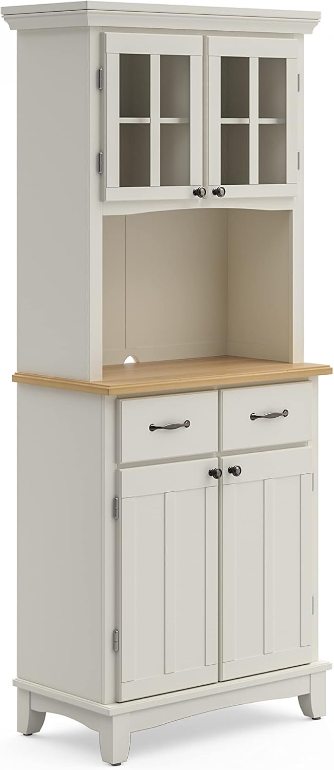 homestyles Buffet Of Buffets Off-White Buffet with Hutch