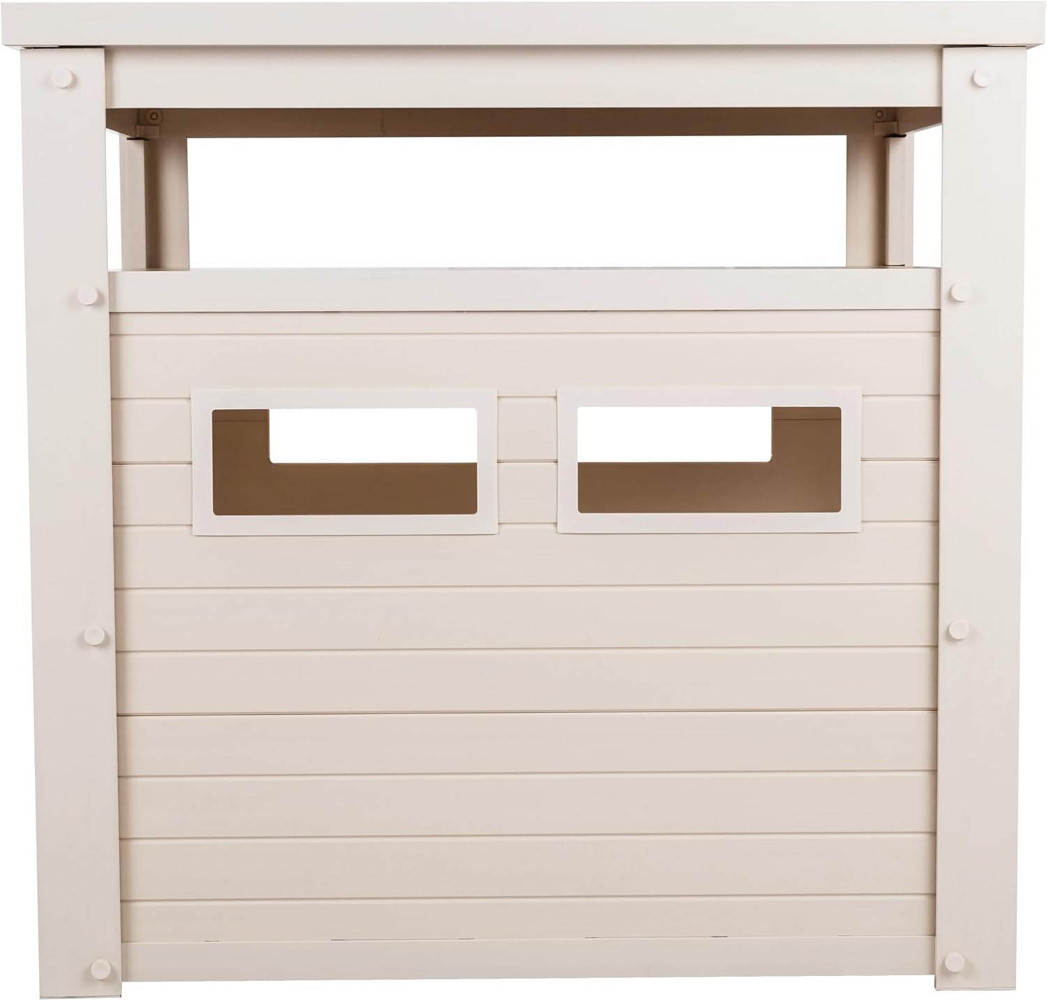 New Age Pet ECOFLEX Litter Loo Standard & Jumbo Sizes, 4 Colors, Moisture and Odor Resistant Enclosure & End Table, No‑Tools Assembly, 10 Year Warranty, Antique White, Jumbo