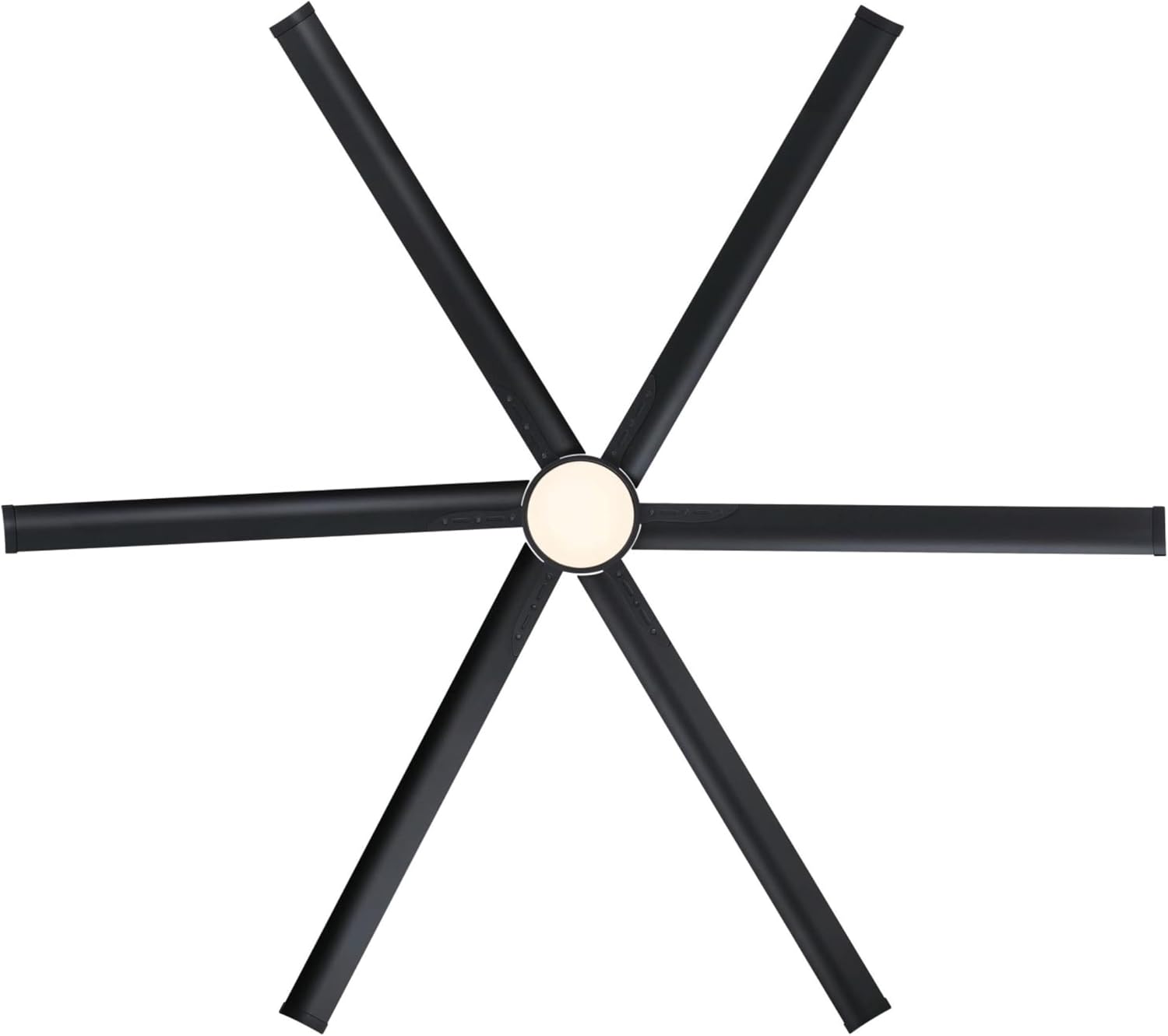 Westinghouse Lighting Adjustable Ceiling Fan with Light, 96-Inch Industrial Indoor/Outdoor Widespan Fan in Matte Black, DC Motor, Dimmable LED with Opal Frosted Glass, Remote Control