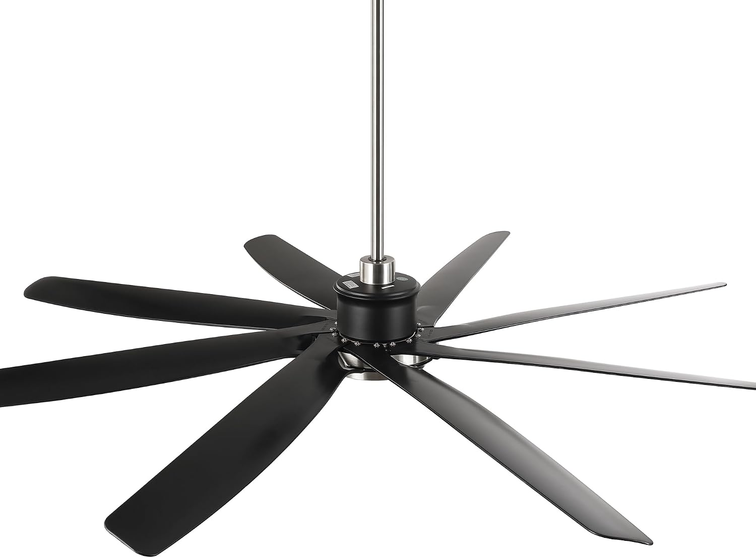 72 Inch Ceiling Fans with Lights and Remote Control, Black Industrial Chandelier Ceiling Fan, Dimmable LED & 3CCT, 6 Speeds Reversible DC Motor, Timer, Lighting Ceiling Fans for Bedroom Living Room