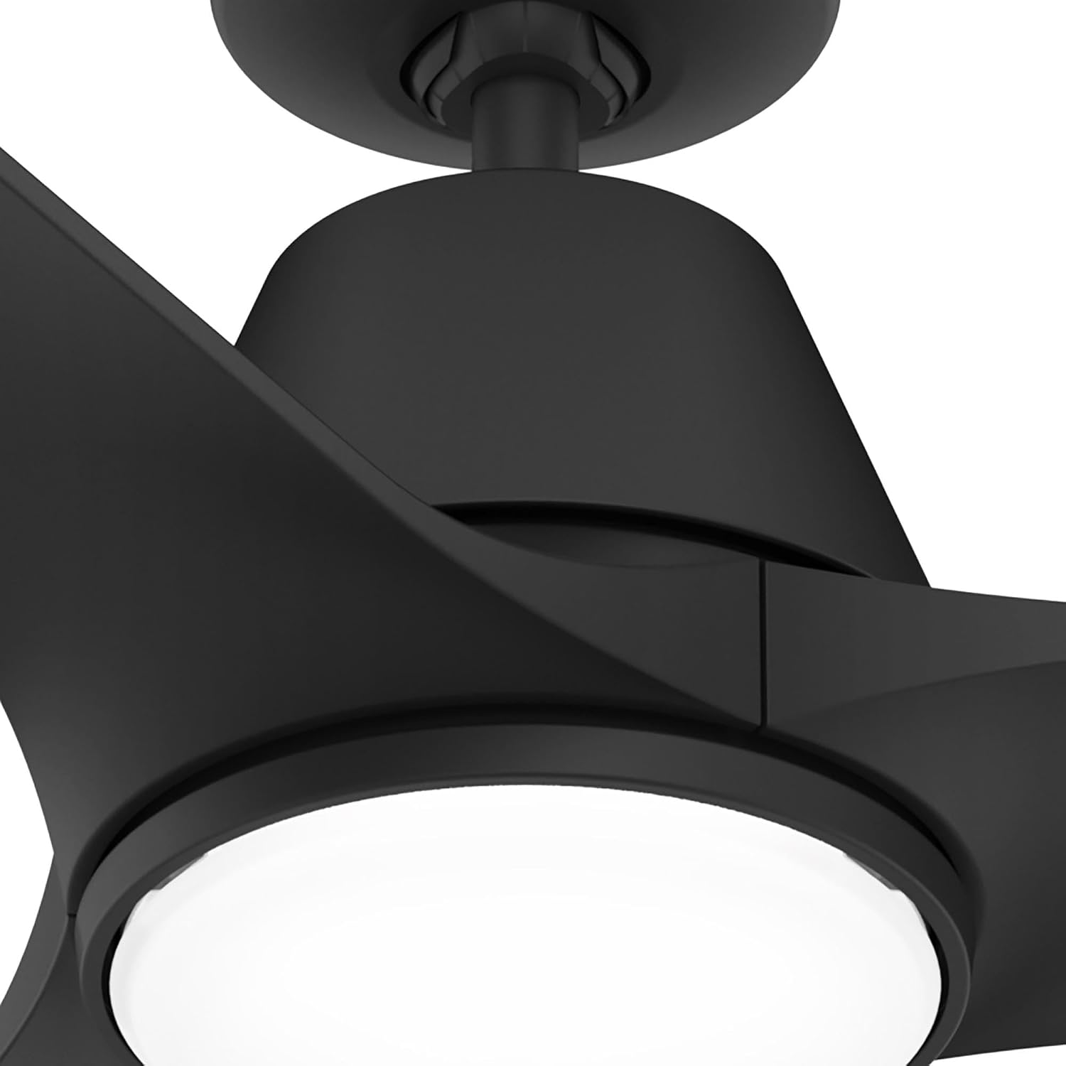 Hunter Fan 52 inch Ceiling Fan with Lights and Remote, Outdoor or Indoor Black Ceiling Fan for Porch, Living Room, Office, Kitchen, Garage (Renewed)