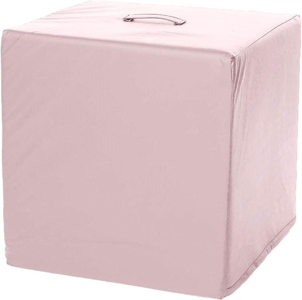 foamnasium Large Block, Indoor Foam Playset, Soft Toddler and Active Kids Play Foam Block for Crawling, Climbing, and Jumping, Made in The US, Pink