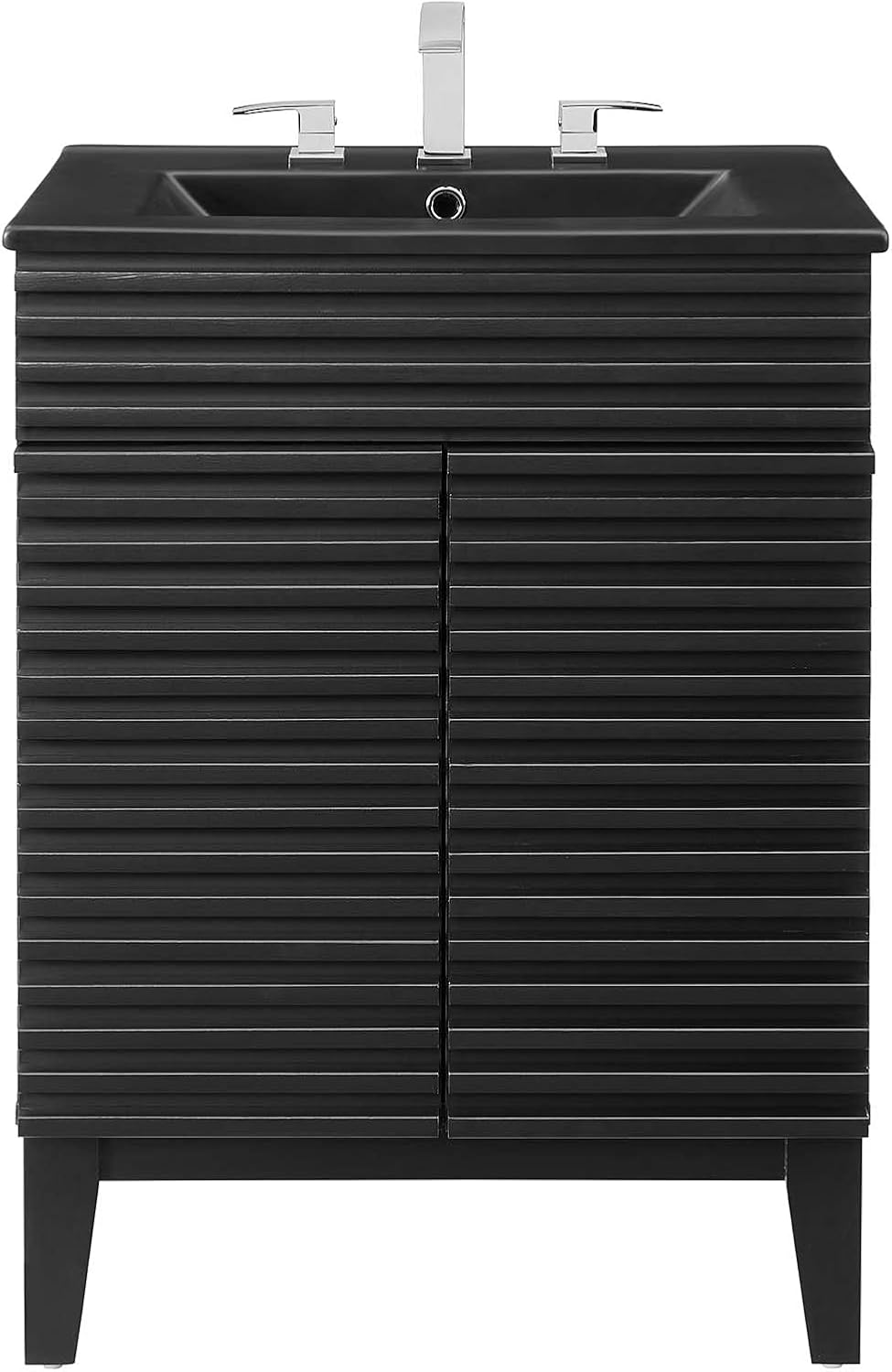 Sink Vanity Cabinet, Wood, Black, Modern Contemporary, Hotel Bedroom Bathroom Master Suite Guest