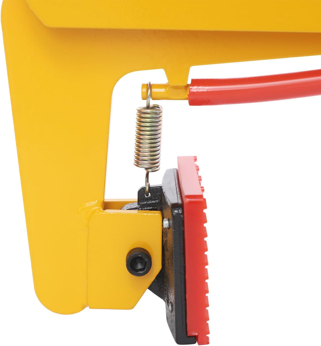 1764lbs Heavy Duty Stone Lifting Clamp 14'-35' Opening Adjustable Stone Clamp Scissor Lifter Clamp for Carrying & Vertical Transport of Concrete Blocks, Slate Sheets, Granite Slab, Timber (Yellow)