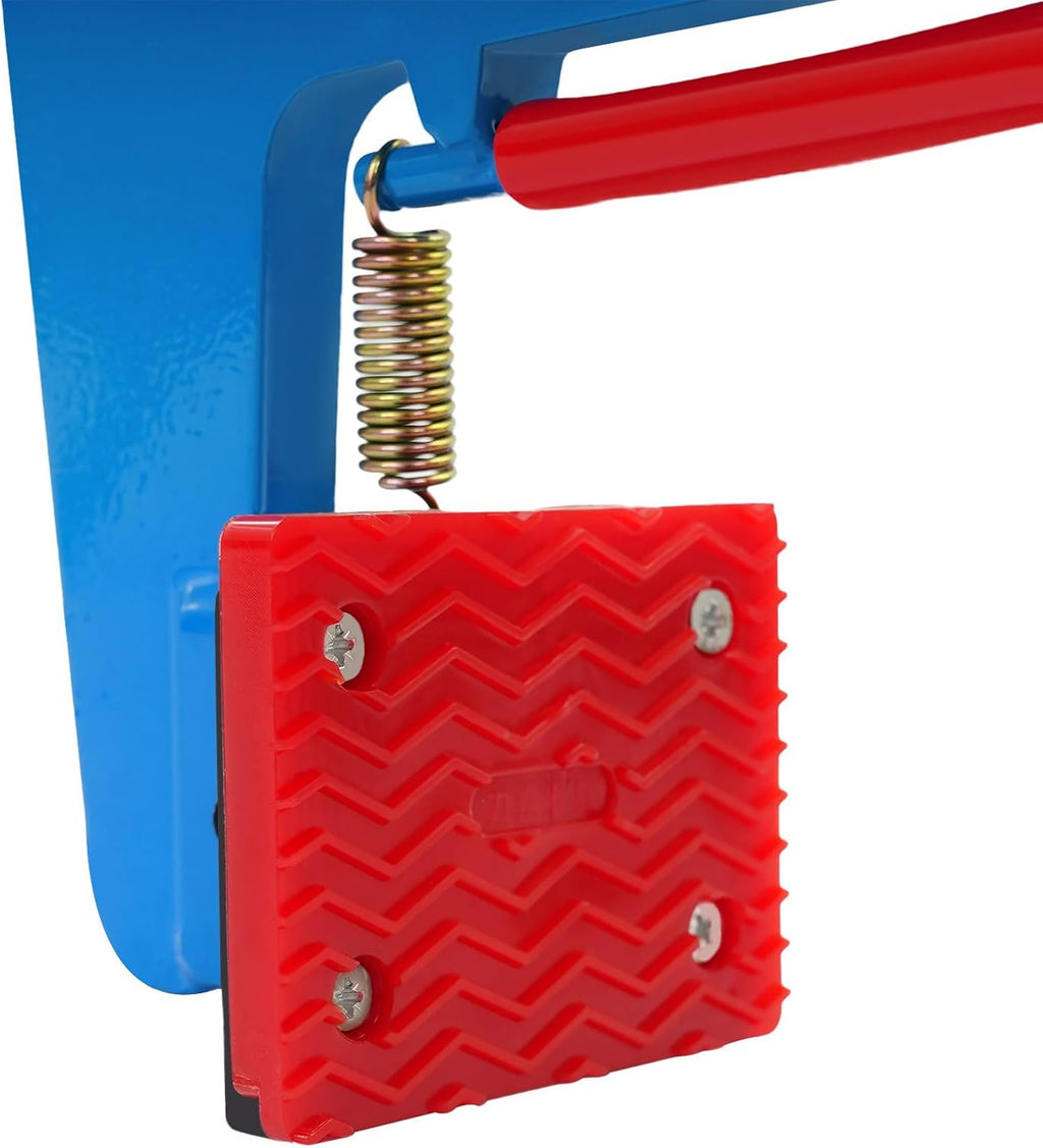 1764lbs Heavy Duty Stone Lifting Clamp 14'-35' Opening Adjustable Stone Clamp Scissor Lifter Clamp for Carrying & Vertical Transport of Concrete Blocks, Slate Sheets, Granite Slab, Timber (Blue)