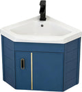 Modern Corner Bathroom Vanity， Bathroom Vanity Cabinet with Sink Set，Wall Mounted Bathroom Vanity Cabinet ，for Guest Baths Master Suites or Rental Units(14in)
