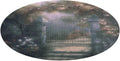 Secret Garden Coral Velvet Round Floor Mat Non-Slip Bath Rug Floor Covering for Bathroom Vanity Guest Suite & Vacation Home