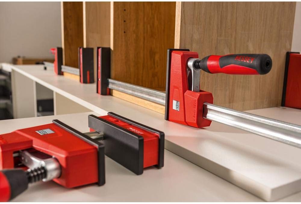 Bessey - K-BODY REVOlution 18' Parallel Clamps with Composite Plastic Handle and 3-3/4-In. Throat Depth - 2-Pack