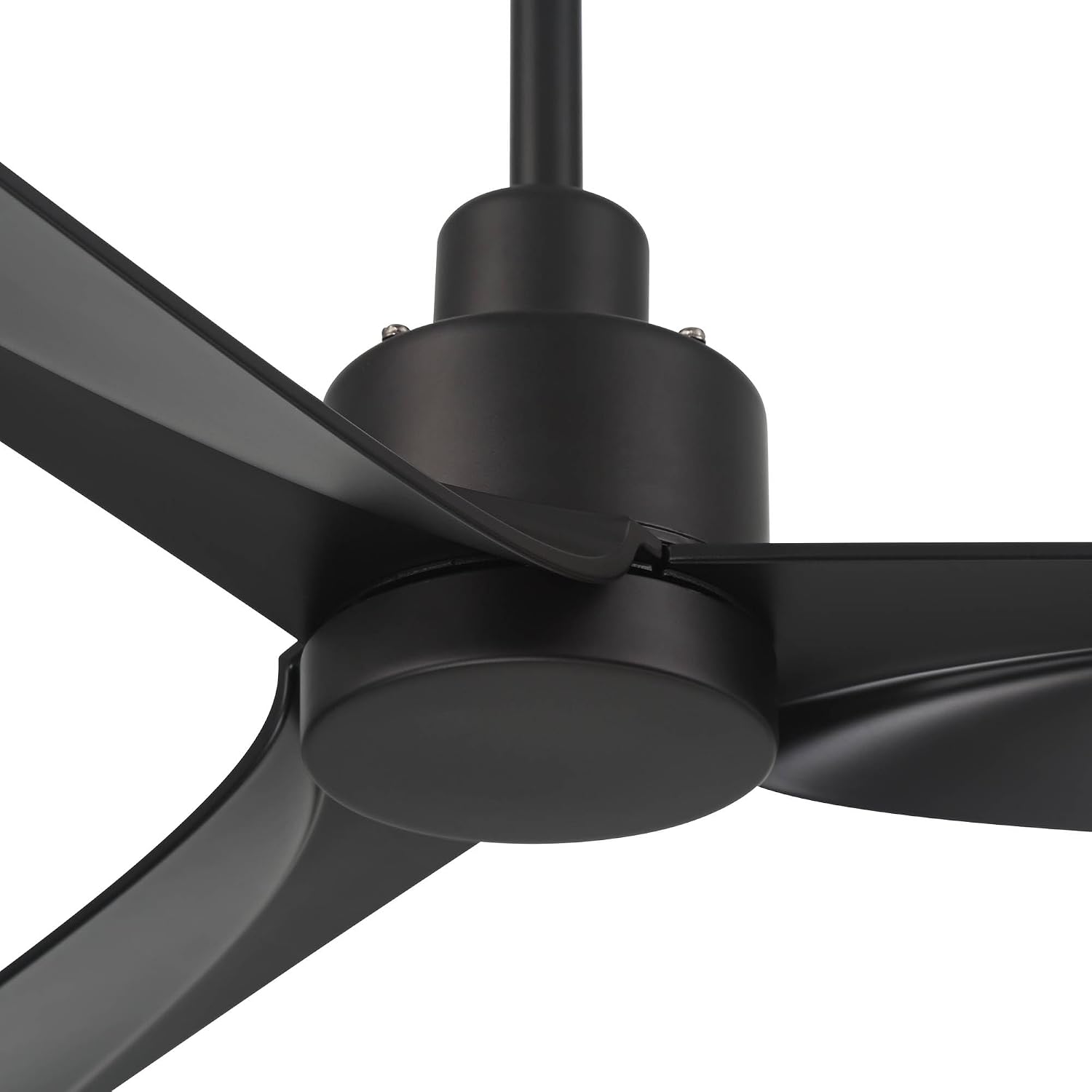 Casa Vieja 60' Sailplane Modern Industrial Indoor Outdoor Ceiling Fan 3 Blade Remote Control Matte Black Finish Blades Bedroom Patio Living Room Kitchen Porch Damp Rated Decorative DC Motor Garage