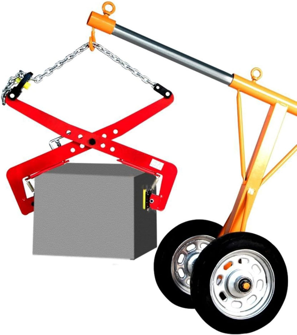 23In Thickened Chain Link Lifting Tongs - Heavy Duty Steel Clamp for Granite, Glass, Metal & Stone Slabs - Vertical Plate Rigging Tool for Secure Lifting & Spre,12in