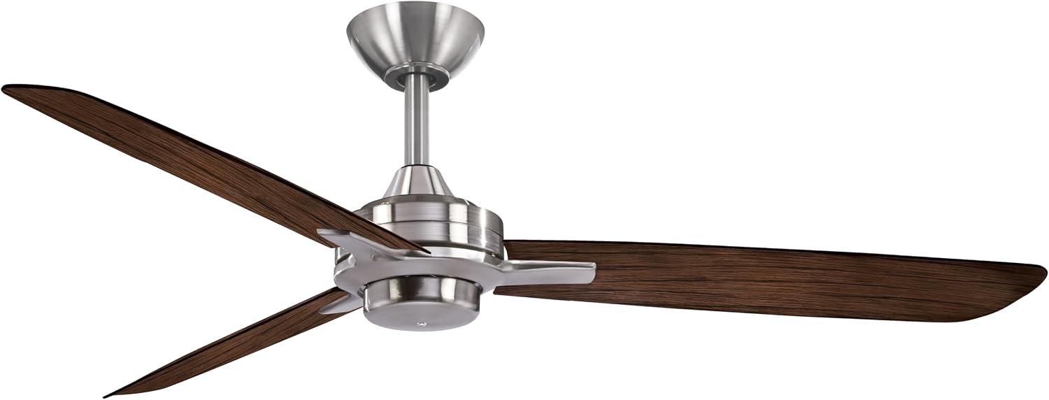 Minka-Aire F727-BN/MM, Rudolph 52' Ceiling Fan, Brushed Nickel Finish with Medium Maple Blades