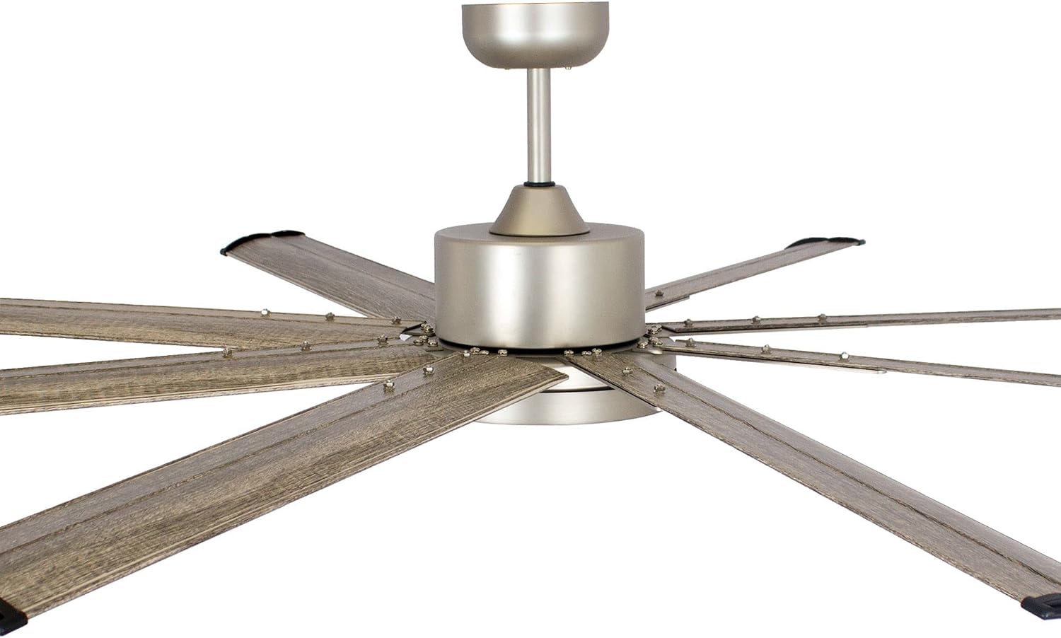 Ceiling Fans with Lights and Remote, 72 Inch Large CFM Ceiling Fan for Bedroom Living Room Shop Indoor Outdoor Fans, Dimmable LED Light with Fan, DC Motor 8 Reversible Blades, ETL Tested, Nickel