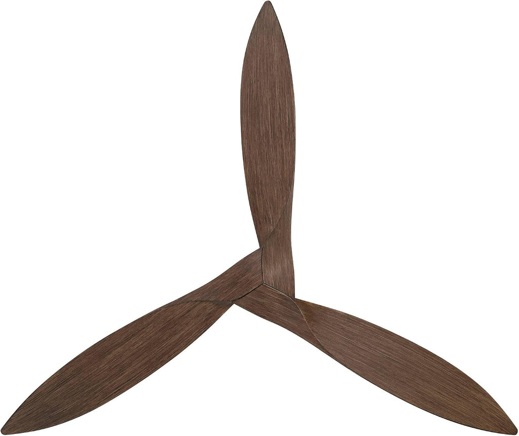 Casa Vieja 56' Tre Black and Walnut Indoor-Outdoor Hugger Ceiling Fan