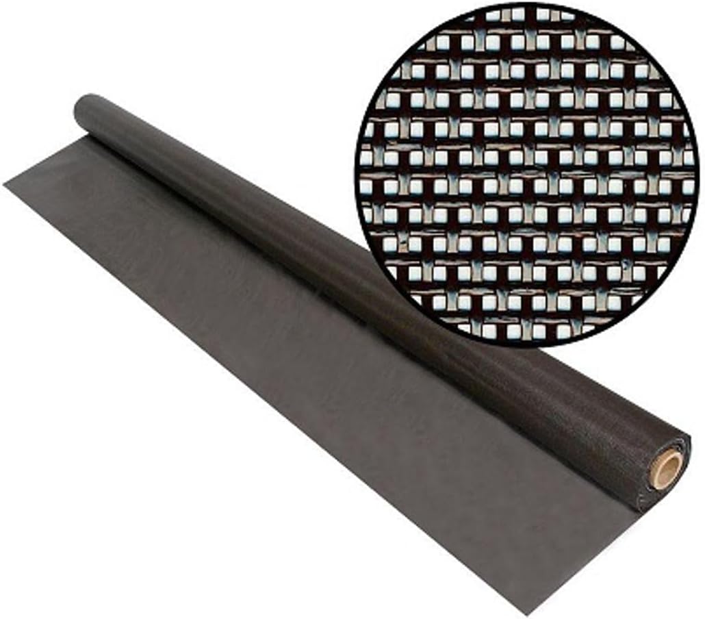 Phifer Solar Screen Mesh for Windows 80% Shade – Energy-Saving Solar Screen Roll 36 in x 100 ft, Black – DIY Exterior Sun Shades for Reduced Glare and More Privacy - Patio & Porch