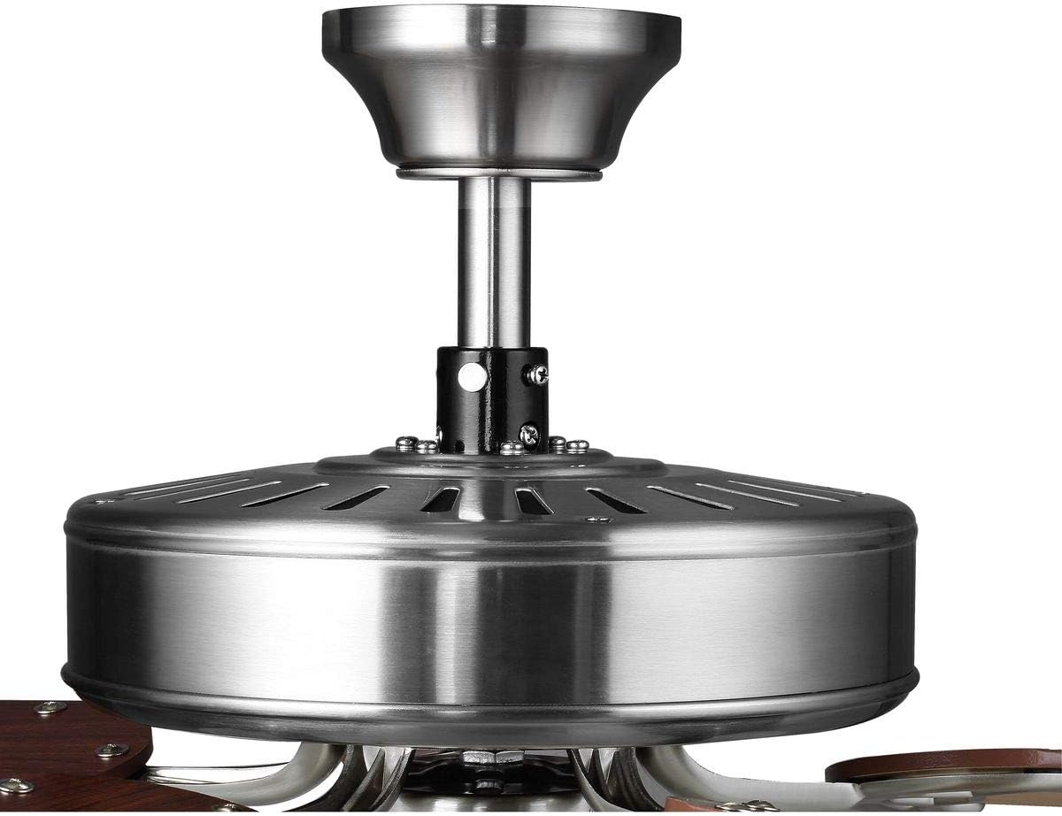 Progress Lighting AirPro Collection 52'' Five-Blade Ceiling Fan with White Etched Light Kit