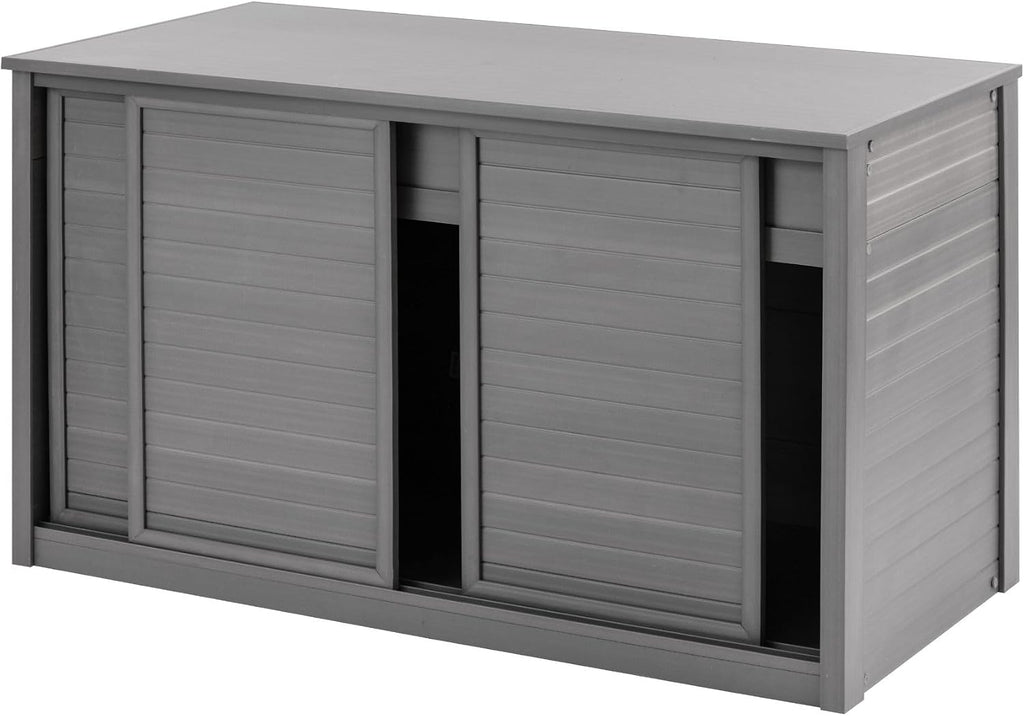 New Age Pet ECOFLEX Large Reptile Enclosure with Matching Cabinet Stand Set in Grey