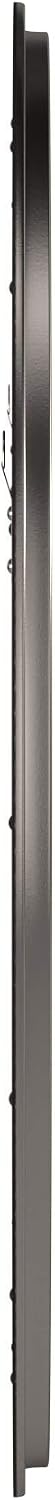 Howard Elliott George Round Brushed Nickel Wall Mirror, Bevelled Vintage Hanging Wood Framed Vanity Mirrors for Home Decor, Living Room, Bathroom, Bedroom, or Hallway, 36 Inch Round