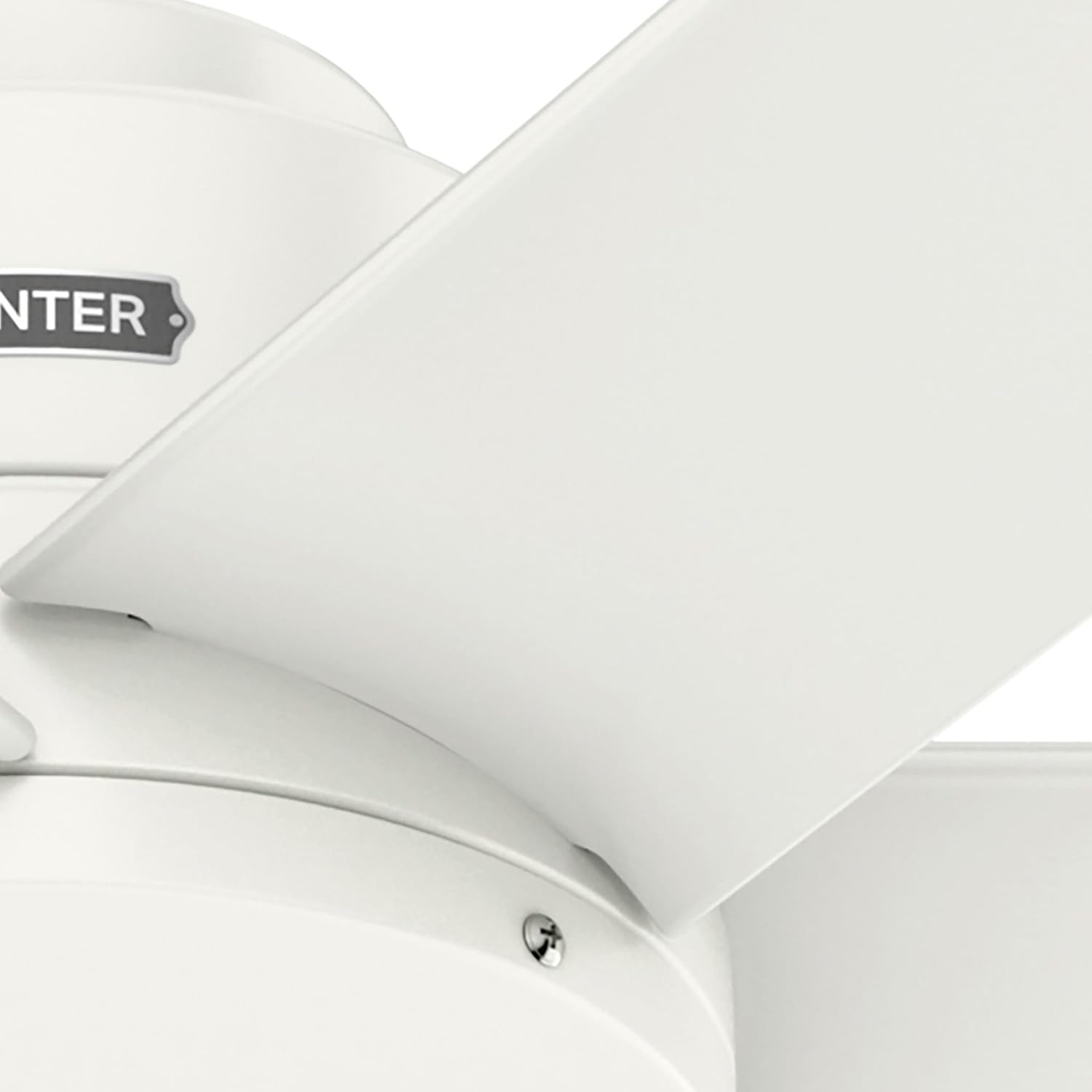 Hunter Fan 52 inch Ceiling Fan with No Light, Outdoor or Indoor White Ceiling Fan for Porch, Living Room, Office, Kitchen, Garage, 6 Blades (Renewed)
