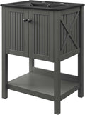 Sink Vanity Cabinet, Wood, Grey Gray Black, Modern Contemporary, Hotel Bedroom Bathroom Master Suite