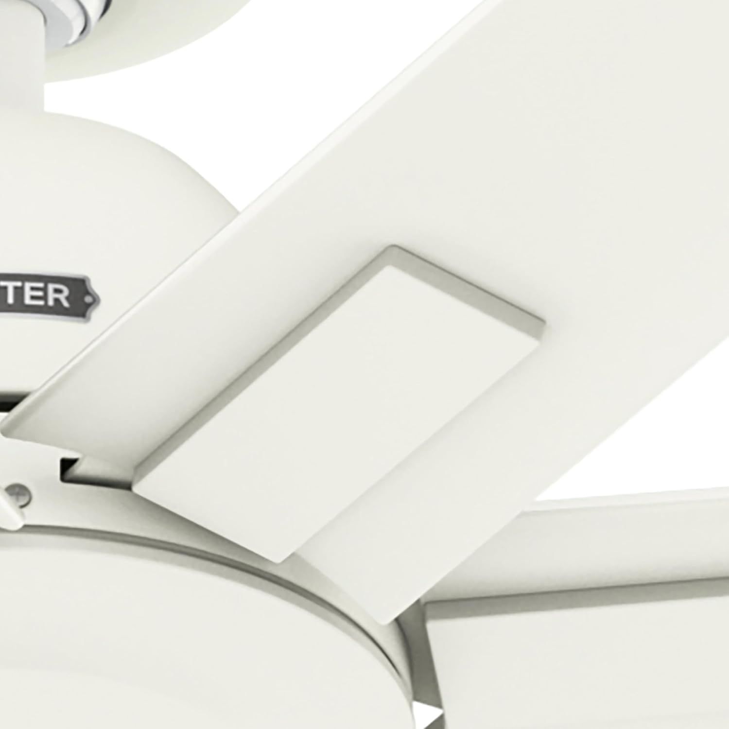 Hunter Fan 60 inch Matte White Indoor/Outdoor Ceiling Fan with 7 Baldes for Living Room, Bedroom, Farmhouse, Porch (Renewed)