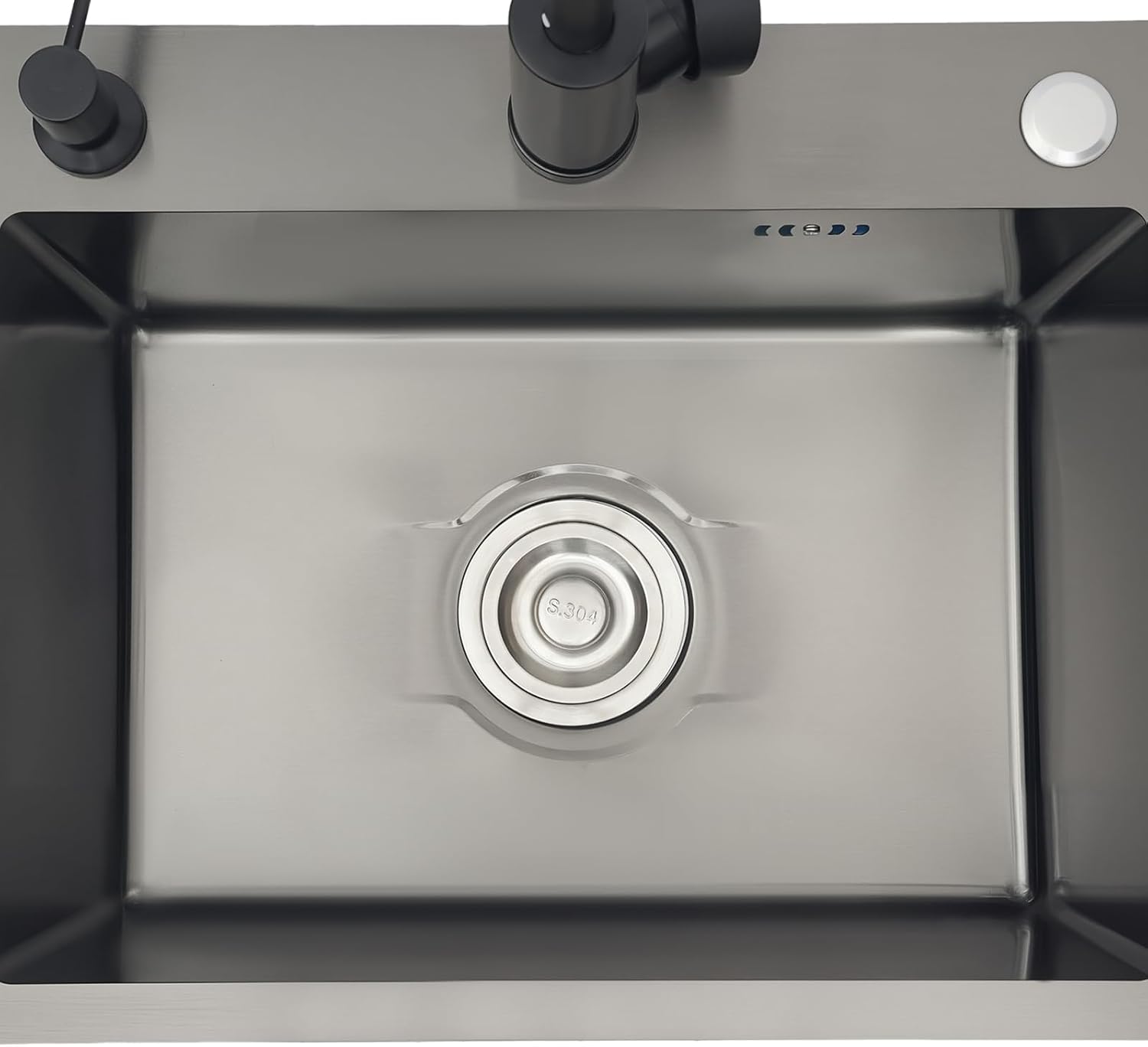 20-Inch Laundry Sink with Cabinet and Hot & Cold Faucet, Stainless Steel Utility Sink with Cabinet, White Cabinet with Single Bowl Sink for Laundry & Utility Room, Kitchen, Bathroom, Basement