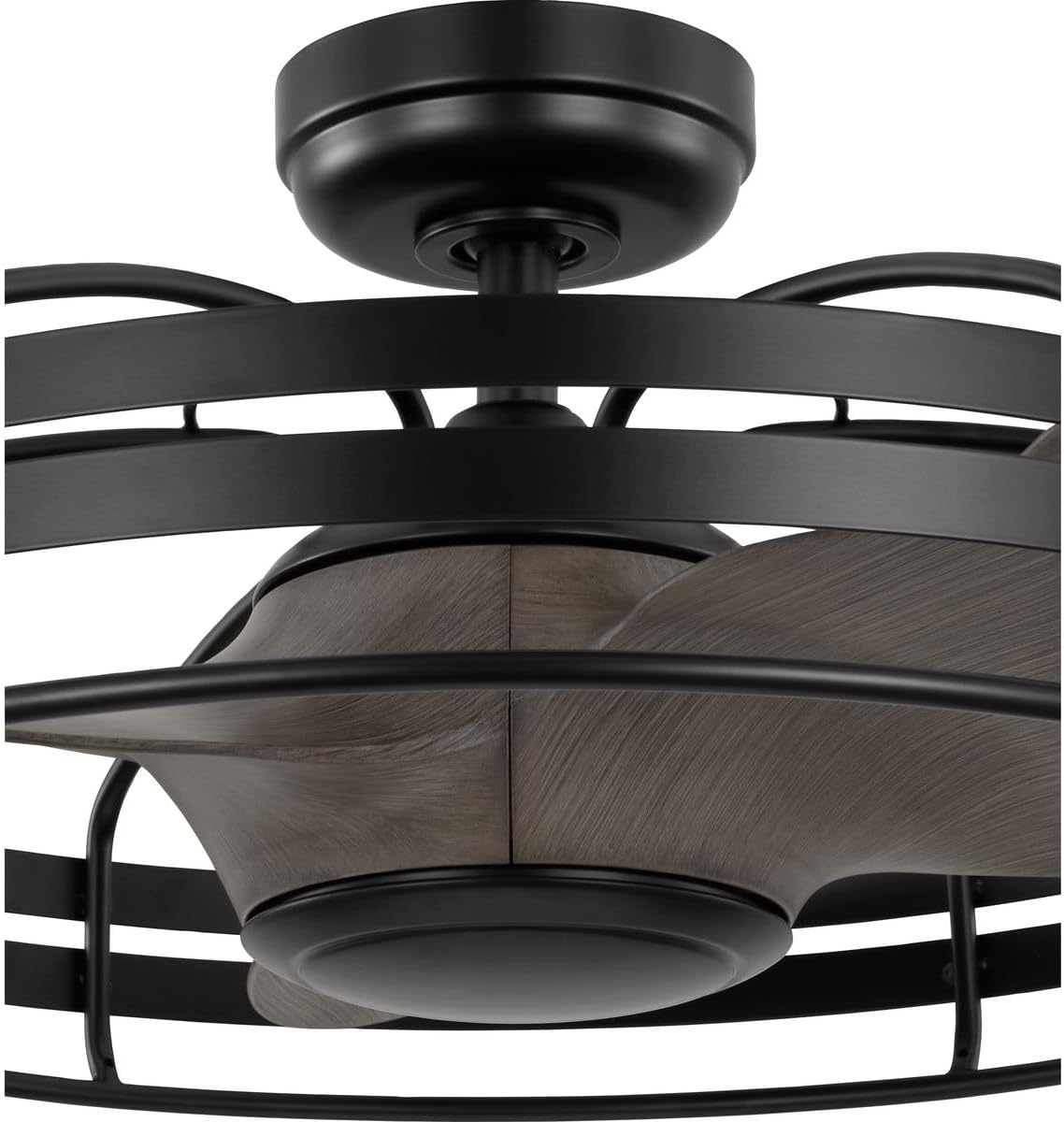 Progress Lighting P250096-31M Bastrop 26' Damp Rated Ceiling Fan, Matte Black