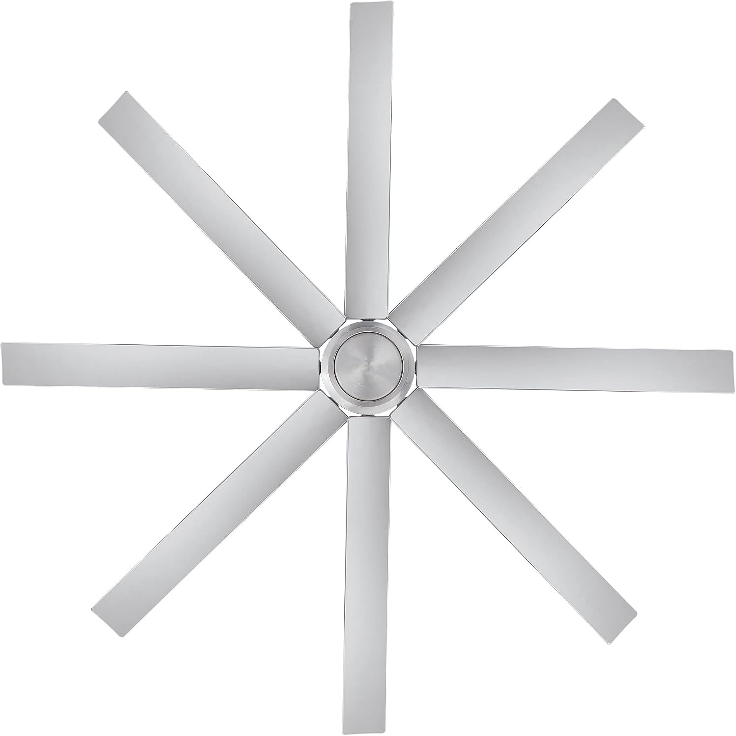 WAC Lighting Mocha XL 8 Blades Aluminum Smart Ceiling Fan in Brushed Nickel