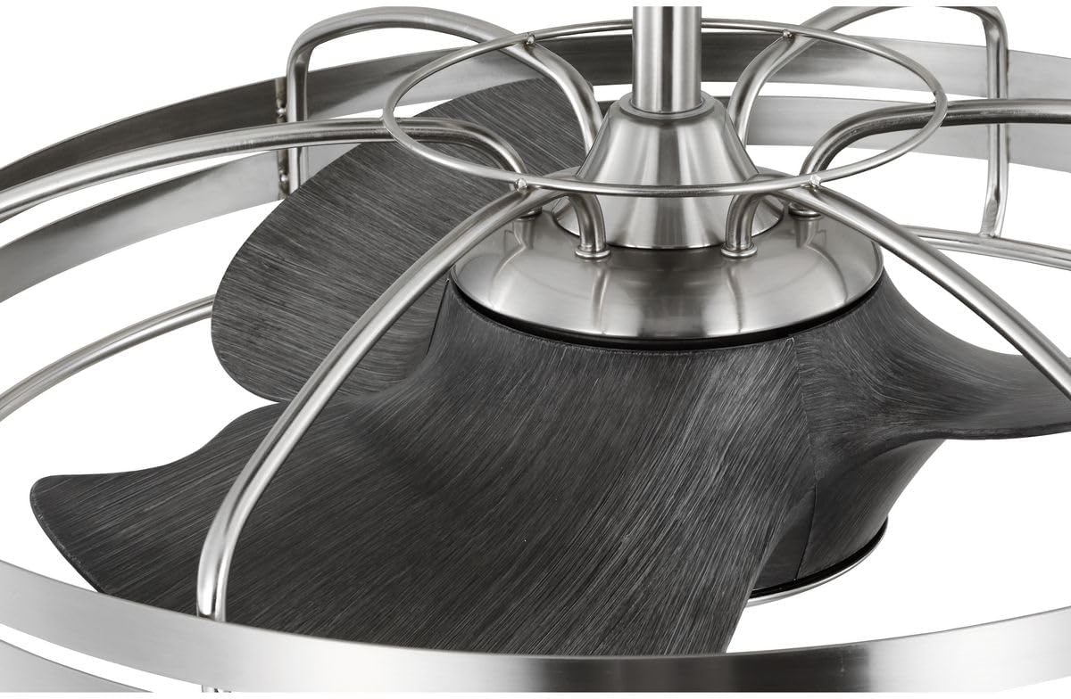 Progress Lighting P250096-009 Bastrop 26' Damp Rated Ceiling Fan, Brushed Nickel