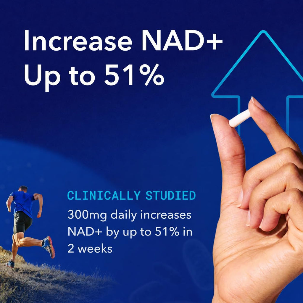 TRU NIAGEN Patented NAD+ Supplement, 300mg Niagen, 30 Servings | Nicotinamide Riboside (NR) Take 1 Daily | 3 Bottles