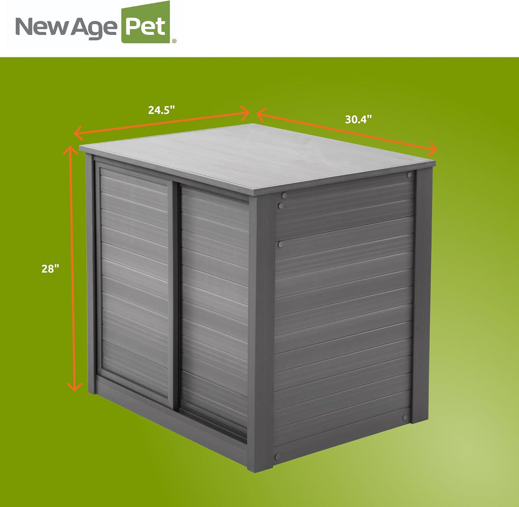 New Age Pet ECOFLEX 30' Small Versa Stand, Standard Height Cabinet for Reptile & Small Animal Habitat, Lounge in Grey