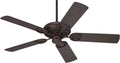 Casa Vieja 52' Orb Industrial Rustic Indoor Outdoor Ceiling Fan Oil Rubbed Bronze Brown Wet Rated for Patio Exterior House Home Porch Gazebo Garage Barn