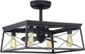 Progress Lighting Briarwood Collection 22-Inch 3-Blade AC Motor Farmhouse Ceiling Fan Matte Black, 17.00x22.00x22.00