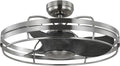 Progress Lighting P250096-009 Bastrop 26' Damp Rated Ceiling Fan, Brushed Nickel