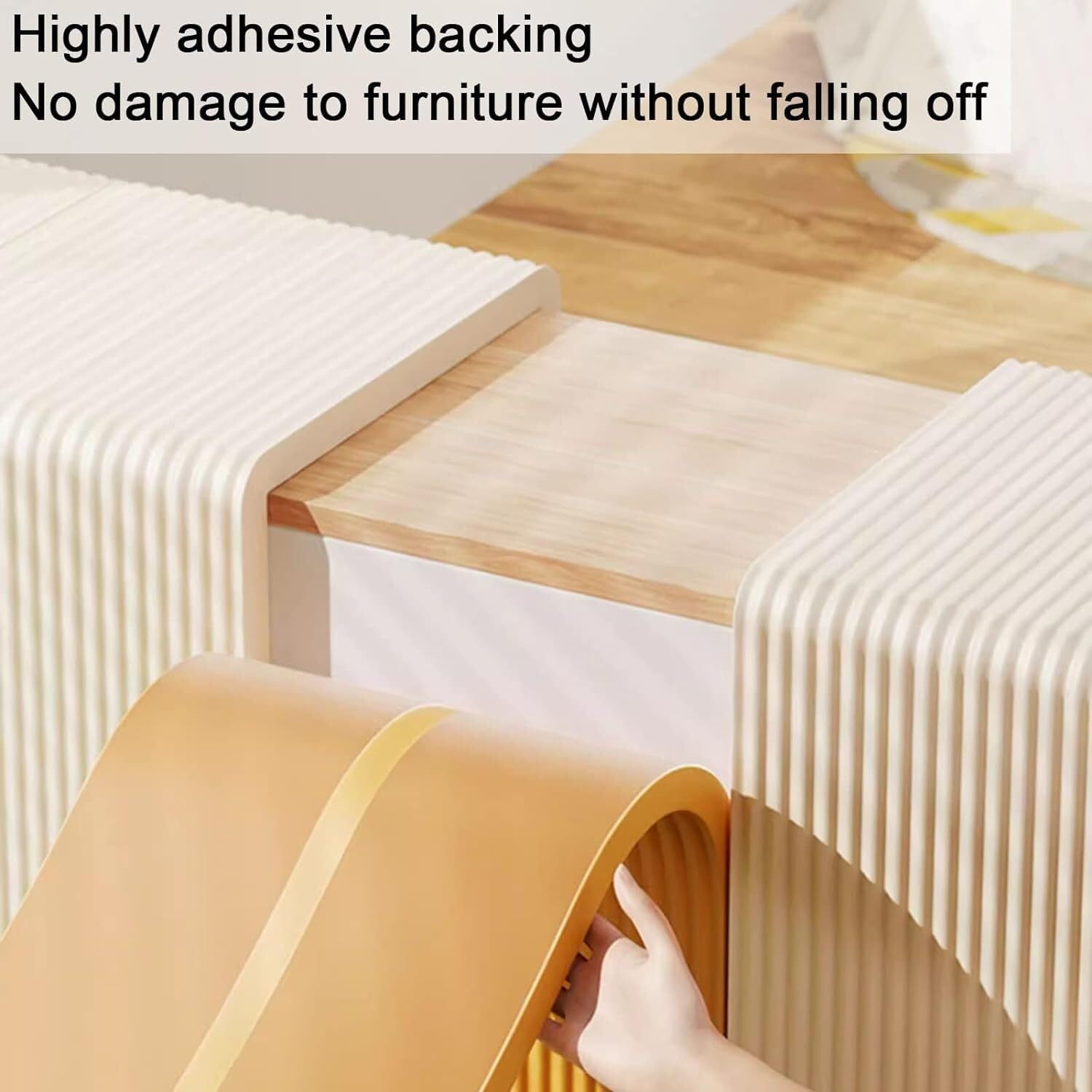 Parking Garage Corner Guards, Workshop Sponge Corner Guards, Table and Chair Furniture Garage Edge Corner Guards,Beige-5m-4pcs