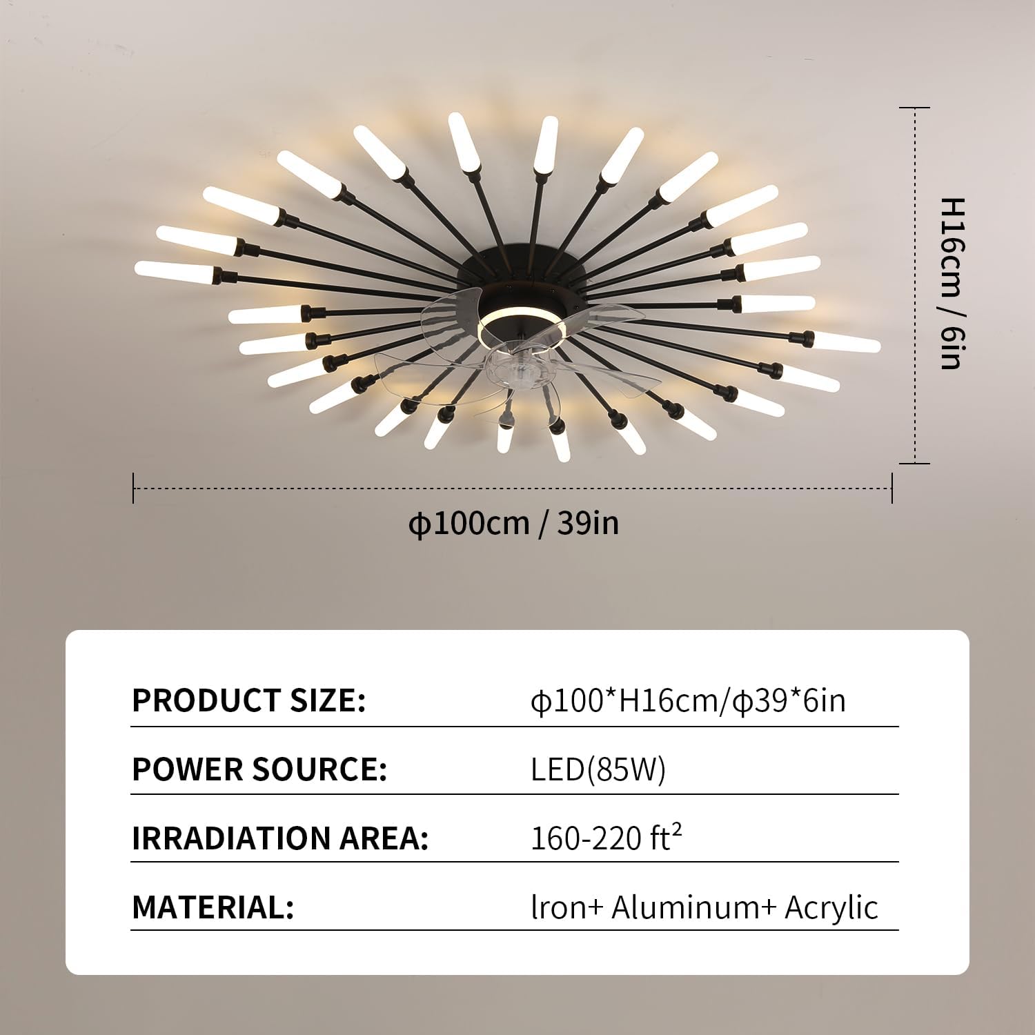 39' Modern Ceiling Fan with Lights,3-Color Dimmable LED, Low Profile Ceiling Fans with 6-Speed Quiet Motor,Flush Mount Ceiling Fan and Remote Control for Living Room,Dining Room,Bedroom